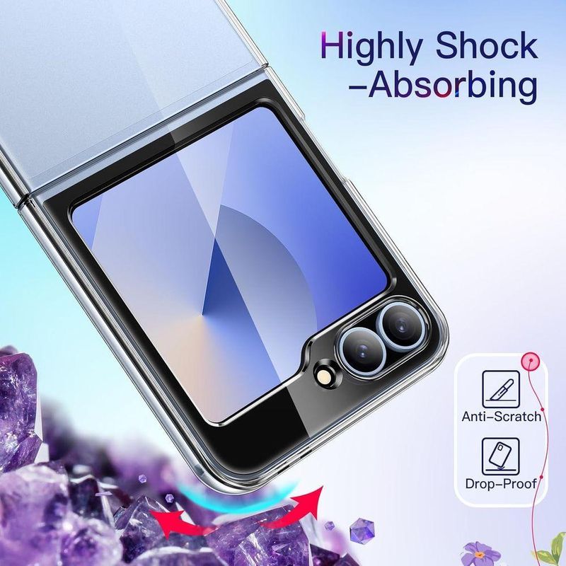 Capa Galaxy Z Flip7 Fe 2025 Z Flip 6 2024 Rígida Premium