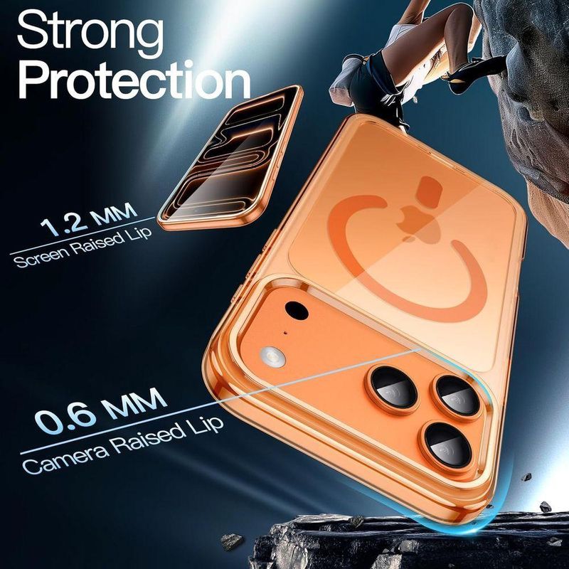Capa Magnética 17 Pro Max Mag-safe Luxo Premium
