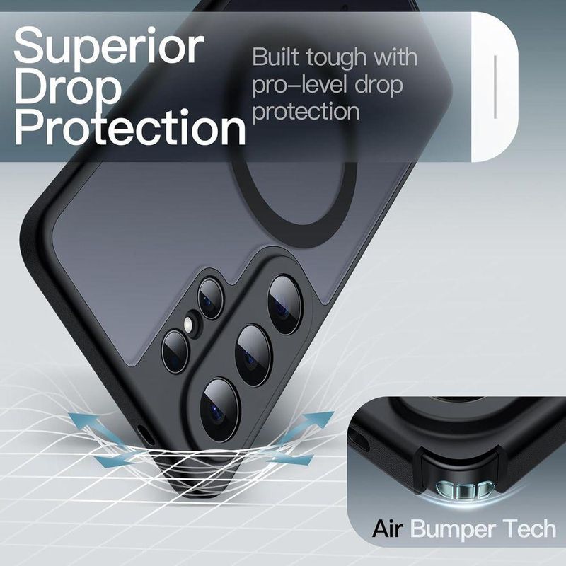 Capa Magnética Samsung Galaxy S25 Ultra Magsaf Proteção Lent