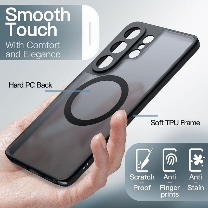 Capa Magnética Samsung Galaxy S25 Ultra Magsaf Proteção Lent