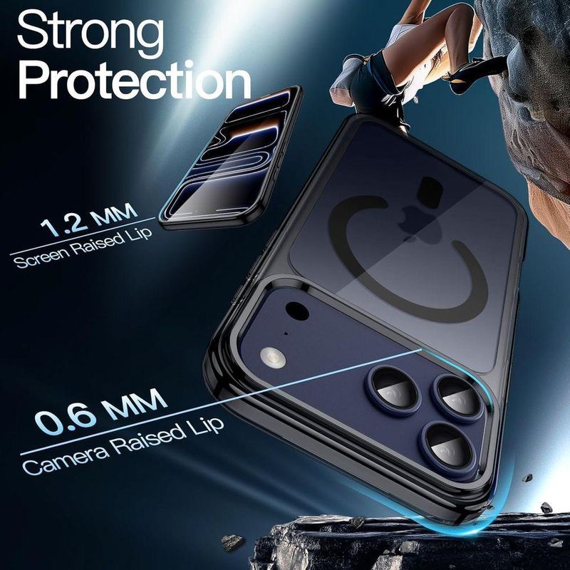 Capa Magnética 17 Pro Max Mag-safe Luxo Premium