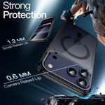 Capa Premium Luxo Magnética 17 Pro Max 69 Com Magsafe Protetora De à Prova De Choque