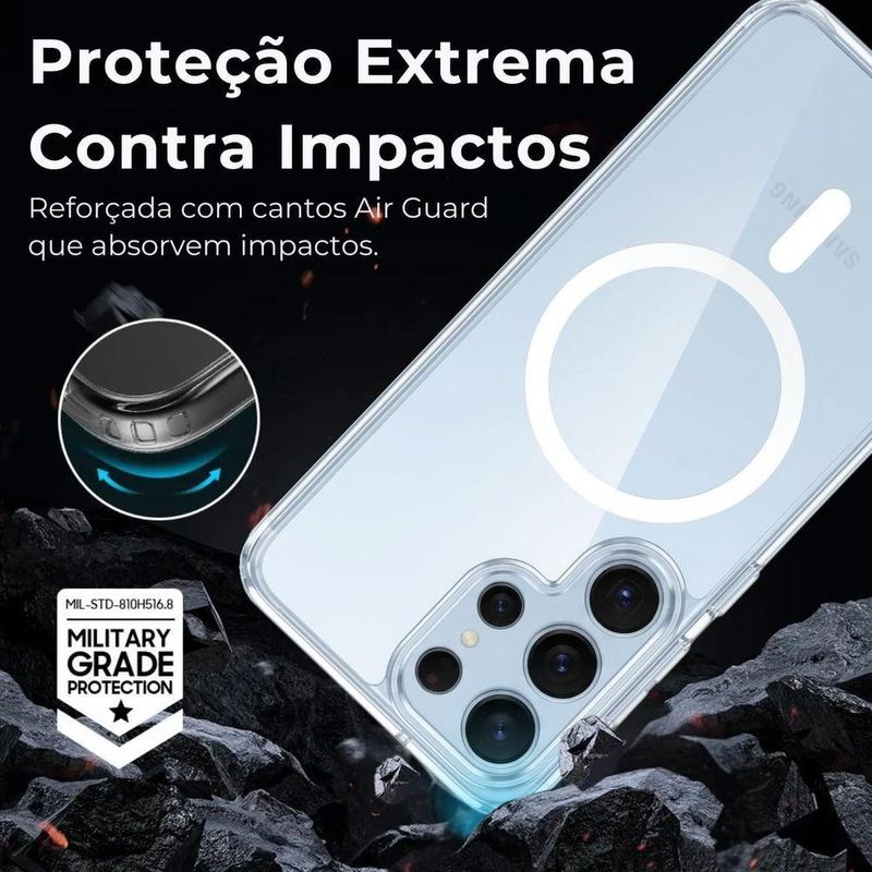Capa Mag-safe Samsung S26 Ultra Premium Proteção De Câmera