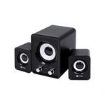 Caixa de Som 21 CXST11W 11W USB com Subwoofer e 2 Alto-Falantes Satélite para Computador