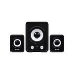 Caixa de Som 21 CXST11W 11W USB com Subwoofer e 2 Alto-Falantes Satélite para Computador