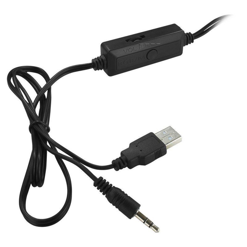 Caixa de Som Evus AS-225D Color Wave 6W RMS com Iluminação RGB USB e Plug P2 3,5mm
