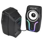 Caixa de Som Evus AS-225D Color Wave 6W RMS com Iluminação RGB USB e Plug P2 3,5mm