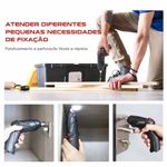 Kit Parafusadeira Elétrica Recarregável Com Acessórios