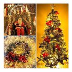 Cortina de LED 3x3M com Controle Remoto 8 Modos Luz Branca Quente USB Decoração Natal Utimix