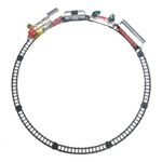 Trem Natalino com Som e Movimento 152CM Colorido Grillo Home Decor