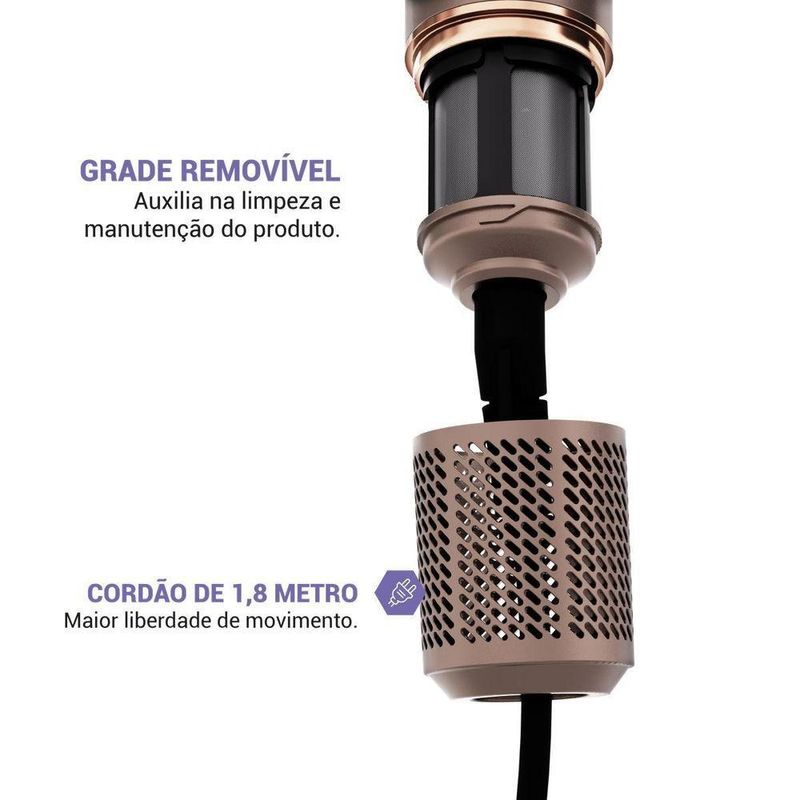 Secador de Cabelo PSDE17A 1600W Tecnologia Iônica 3 Temperaturas Philco 110V