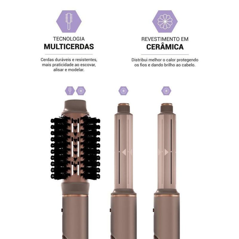 Secador de Cabelo PSDE17A 1600W Tecnologia Iônica 3 Temperaturas Philco 110V