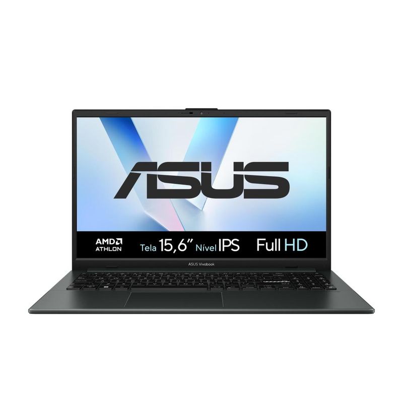 Notebook asus vivobook go 15 amd athlon 4gb ram 128gb ssd tela 156” w11 - e1504fa-bq5312ws