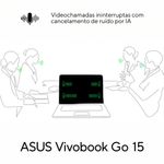 Notebook asus vivobook go 15 amd athlon 4gb ram 128gb ssd tela 156” w11 - e1504fa-bq5312ws