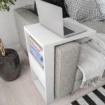 Conjunto Sala de Estar Moon Painel 55" 150CM MDF MDP Off White Caemmun Móveis