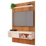 Painel para TV Jade 12 45" 119,5CM MDF-MDP Off White Caemmun Móveis
